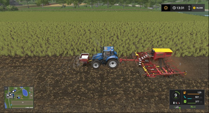 The most versatile machine will allow you to: cultivate, sow, and fertilize with one age. - Fertilizers - Information on crops - Farming Simulator 17 Game Guide