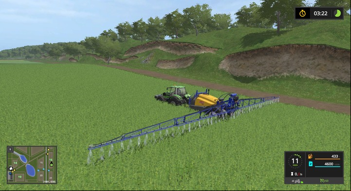 Sprinkling is the fastest, albeit the most expensive method - Fertilizers - Information on crops - Farming Simulator 17 Game Guide
