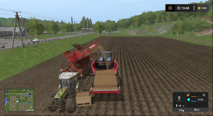 This machine allows you to store the harvest in form of boxes - Tuberous Plants - Information on crops - Farming Simulator 17 Game Guide