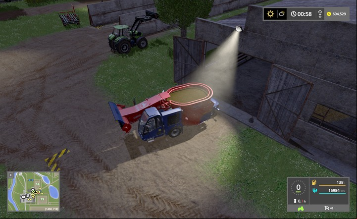 Special machines for preparation of well-balanced food is the best option for cows - Animal husbandry step-by-step - Animal husbandry - Farming Simulator 17 Game Guide