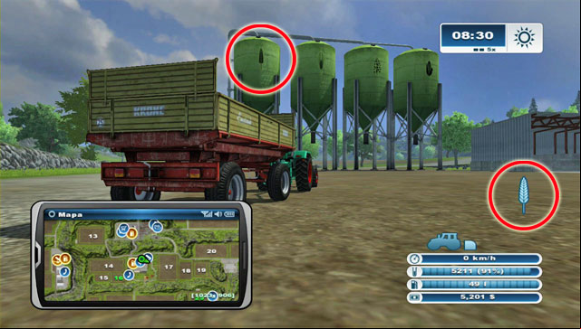 Each silos contains a different type of seeds. - Selling crops for the first time | The basics - The basics - Farming Simulator 2013 Game Guide