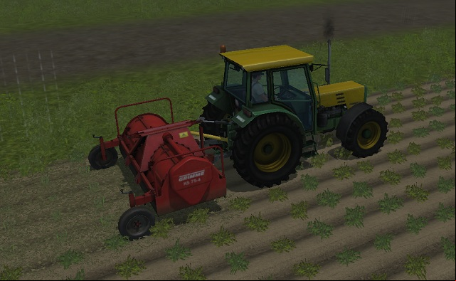 Removing leaves during rain. One of two stages of harvesting mature potatoes. - Growing potatoes | Agriculture - Agriculture - Farming Simulator 2013 Game Guide