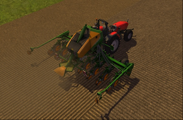 Seeding corn with AMAZONE EDX 6000. - Growing corn | Agriculture - Agriculture - Farming Simulator 2013 Game Guide