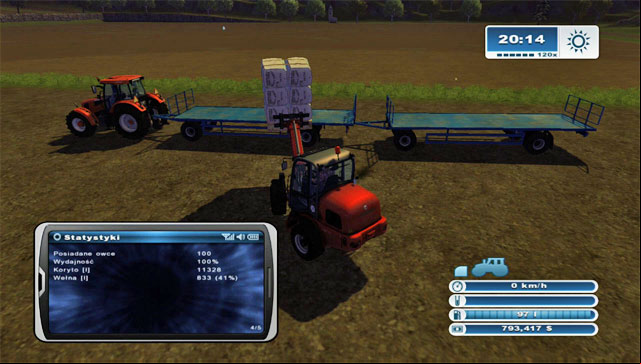 Load the pallets onto the trailers. - Sheep husbandry | Animal husbandry - Animal husbandry - Farming Simulator 2013 Game Guide