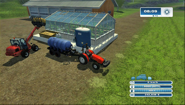 Deliver manure and water to these buildings for the plants to start growing. - Getting started | Constructing additional buildings - Constructing additional buildings - Farming Simulator 2013 Game Guide