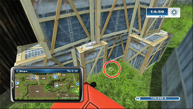 To the north-east of field 40 there are two buildings - Area B: horseshoes #14-#24 | Horseshoes - Horseshoes - Farming Simulator 2013 Game Guide