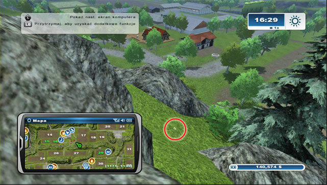 Another horseshoe is a bit to the north of horseshoe #45, just get onto the boulder and jump down - Area E: horseshoes #45-#61 | Horseshoes - Horseshoes - Farming Simulator 2013 Game Guide
