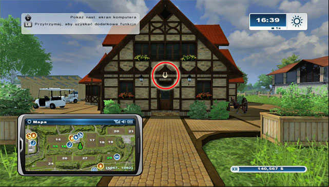 The horseshoe is above door to your house - Area E: horseshoes #45-#61 | Horseshoes - Horseshoes - Farming Simulator 2013 Game Guide
