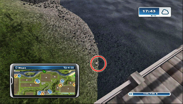 After collecting horseshoe #77, climb the stairs to the mill and follow the platform - Area G: horseshoes #74-#89 | Horseshoes - Horseshoes - Farming Simulator 2013 Game Guide