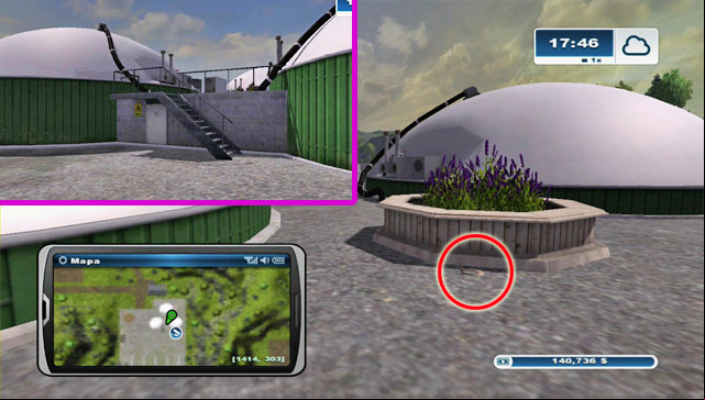 Firstly locate a staircase leading to the top of the building with three domes at the top - Area G: horseshoes #74-#89 | Horseshoes - Horseshoes - Farming Simulator 2013 Game Guide