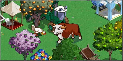 Even bulls smile in the FarmVille - Dairy barn - Buildings - FarmVille - Game Guide and Walkthrough