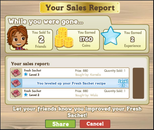 Someone just bought you goods - Crafting - p. 1 - Buildings - FarmVille - Game Guide and Walkthrough