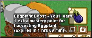 Eggplant boost activated - Farmer's market - Others - FarmVille - Game Guide and Walkthrough