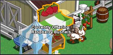 We have raspberry bushels today - Farmer's market - Others - FarmVille - Game Guide and Walkthrough