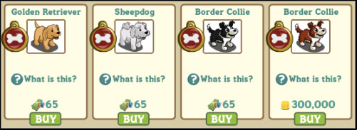 There are many of dogs to choose - Dogs - Others - FarmVille - Game Guide and Walkthrough