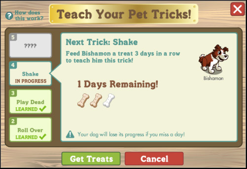 Tricks window - Dogs - Others - FarmVille - Game Guide and Walkthrough