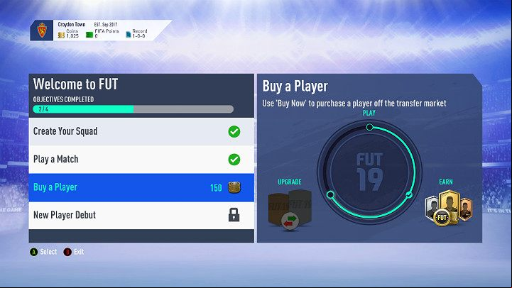 Beginners are asked to complete a few introductory challenges - First steps and tips for FUT - FUT Guide - FIFA 19 Game Guide