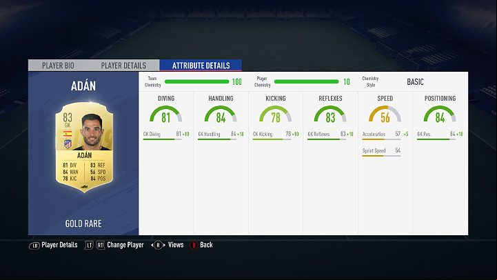 A good goalkeeper is the basis of every team - look for tall players, with certain ways of placing themselves in the goal, with good reflex and those who are able to dive under strikers feet - Creating a team and chemistry in FUT - FUT Guide - FIFA 19 Game Guide