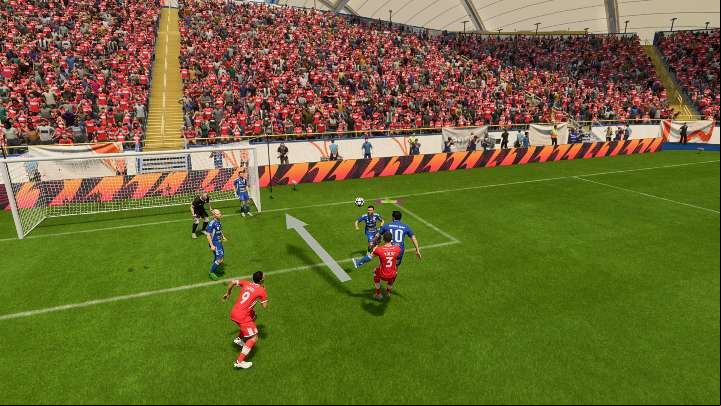 When the ball is flying at the right height, most players in FIFA 23 will try to perform a header - FIFA 23: Shots - types, how to perform - Basics - FIFA 23 Guide