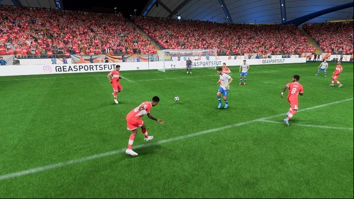 In FIFA 23, the mechanics of the low shot have been slightly changed, so you do not need to use a specific command now - FIFA 23: Shots - types, how to perform - Basics - FIFA 23 Guide