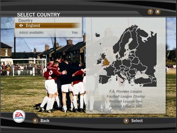 Now, we must choose a club - Beginning - Manager Mode - FIFA 07 - Game Guide and Walkthrough