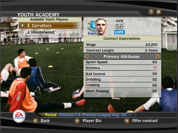 They're, of course, beginners - Footballers - Manager Mode - FIFA 07 - Game Guide and Walkthrough