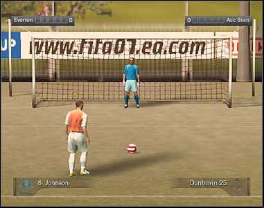 If you're playing as a goalkeeper, use arrows to choose, in which direction the goalkeeper has to dash - Free kicks, corners and penalties - Movement on the pitch - FIFA 07 - Game Guide and Walkthrough
