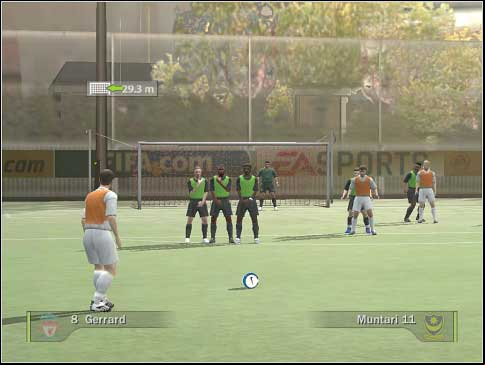 Look at screen above - Free kicks, penalties - Controls - FIFA 08 - Game Guide and Walkthrough