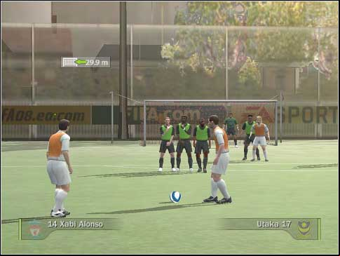 Although, you can call second player - Free kicks, penalties - Controls - FIFA 08 - Game Guide and Walkthrough