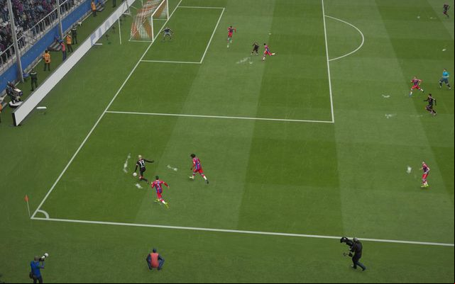 Low cross is a perfect way to finish an attack with the spectacular flying header or a volley kick - the ball goes then at the height of abdomen - Crossing - Basic pieces of play - FIFA 15 - Game Guide and Walkthrough