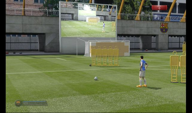 The second practice is about hitting as many targets inside the goalpost as possible - Free kicks - Skill games and practice - FIFA 15 - Game Guide and Walkthrough
