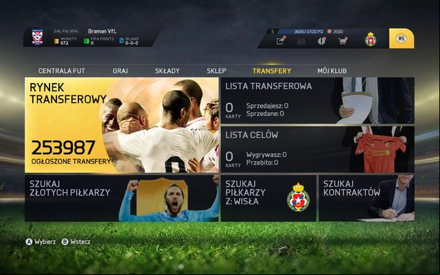This is where you get players to your squad - Auctions - FIFA Ultimate Team - FIFA 15 - Game Guide and Walkthrough