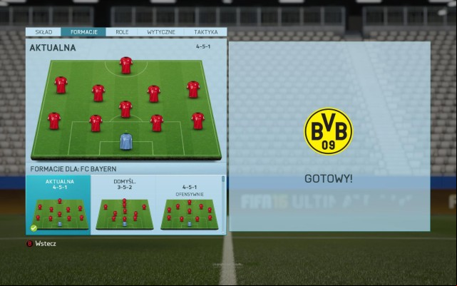 The next allows you to pick one formation, from several dozens of the available ones - here, you find popular formations, coming in several tactical variants, both focused on the offense and the more defensive ones - Formations - Team management - FIFA 16 - Game Guide and Walkthrough
