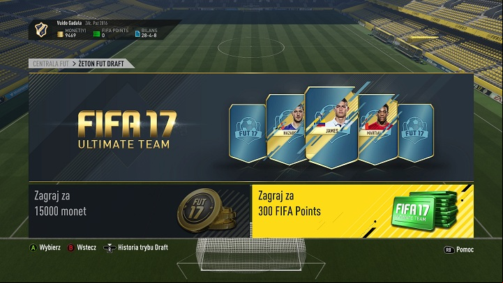 Draft is a mode, in which you create a team from chosen players form the entire game - How to start well in FUT | FUT - FIFA Ultimate Team - FIFA 17 Game Guide