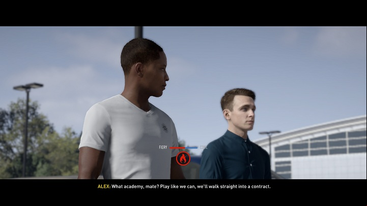 During talks and interviews the player always has a choice of three statements, each of a different nature: fiery, balanced and cool - The beginning | The Journey - The Journey - FIFA 17 Game Guide