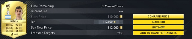 Checking the price of a given player is the key to making a profit - Trade and turning a profit before the release | FUT - FIFA Ultimate Team - FIFA 17 Game Guide