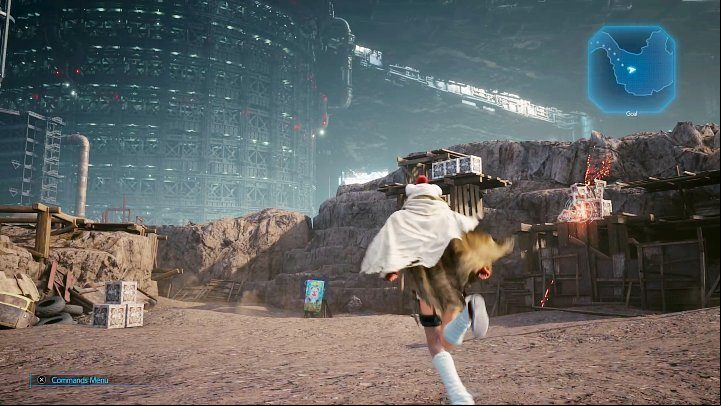 The Scrap Boulevard area is safe, so continue to the main objective - Slums entrance - Final Fantasy VII Remake Intermission: First Challenge - walkthrough - Chapter 1: Wutais Finest - Final Fantasy 7 Remake Guide