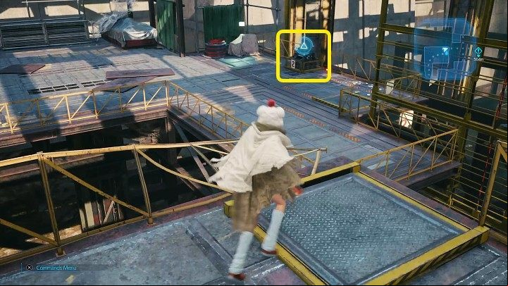 Approach the area shown in the screenshot above and throw a shuriken at the switch with number 2 - Final Fantasy VII Remake Intermission: After Him - walkthrough - Chapter 1: Wutais Finest - Final Fantasy 7 Remake Guide