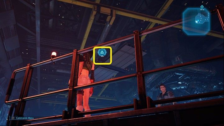 Place Yuffie in such a way so she can hit the hook holding the heavy metal pillars with a shuriken and proceed to the next area - Final Fantasy VII Remake Intermission: Find That Materia - walkthrough - Chapter 2: Covert Ops - Final Fantasy 7 Remake Guide