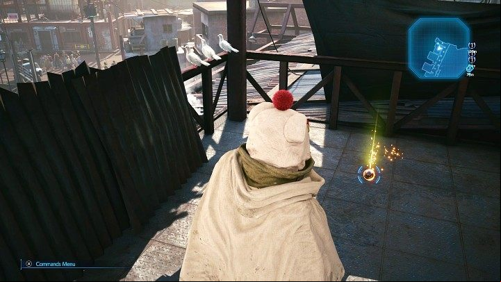 Chakra Materia is in the area shown in the screenshot above - Final Fantasy VII Remake Intermission: First Chakra Materia - location - Sector 7: Slums - Final Fantasy 7 Remake Guide
