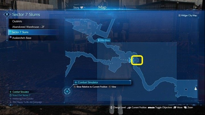 The screenshot above shows the location of The Happy Turtle Newsletter 5 - Final Fantasy VII Remake Intermission: The Happy Envoy - walkthrough - Side quests - Final Fantasy 7 Remake Guide