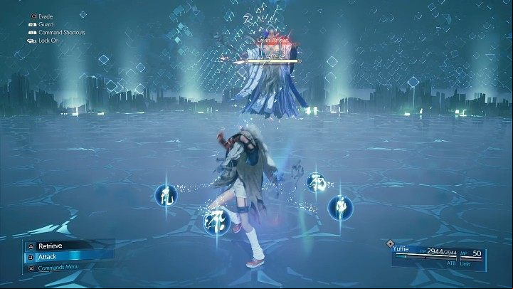 Start the battle by throwing a few shuriken at your opponent, as he will stand in one place and cast Levin Arrows which can be easily avoided by performing a sidestep - Final Fantasy VII Remake Intermission: Combat Simulator - walkthrough - Side quests - Final Fantasy 7 Remake Guide