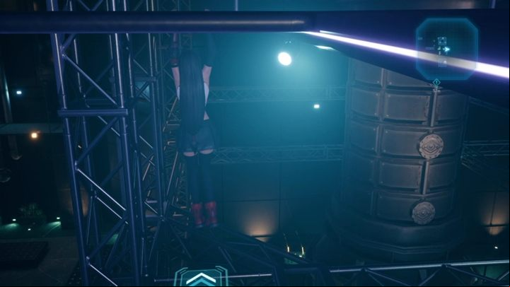 When you fall down, climb on the car and use it to get access to the lantern nearby - Final Fantasy 7 Remake: The Belly Of The Beast, walkthrough - Chapters - Final Fantasy 7 Remake Guide