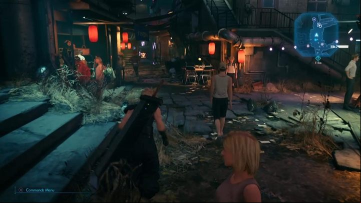 While visiting the city in Chapter 9, at one point you encounter Johnny running through the city - Final Fantasy 7 Remake: Vagabond Johnny discovery, walkthrough - Discoveries - Final Fantasy 7 Remake Guide
