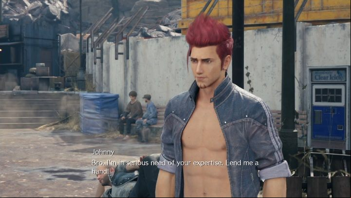 While visiting the city in Chapter 14, you will meet Johnny - Final Fantasy 7 Remake: Johnnys Stolen Wallet discovery, walkthrough - Discoveries - Final Fantasy 7 Remake Guide