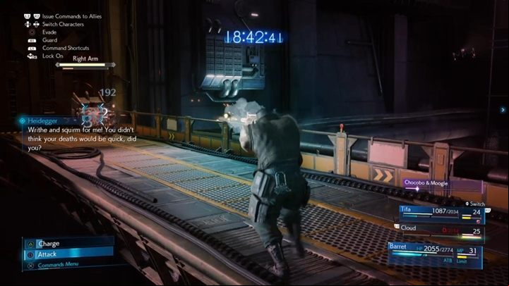 At some point, the boss will shoot its hands sideways and start attacking your team with them - Final Fantasy 7 Remake: Airbuster boss fight - Bosses - Final Fantasy 7 Remake Guide
