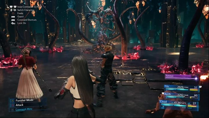 The next stage of the fight starts when the boss summons multiple tentacles - Final Fantasy 7 Remake: Jenova Dreamweaver boss fight - Bosses - Final Fantasy 7 Remake Guide