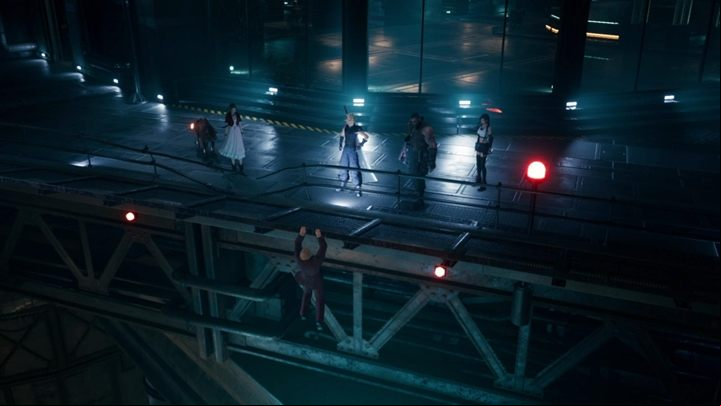 Take the elevator up and then follow the spilled substance - Final Fantasy 7 Remake: Deliverance from Chaos, walkthrough - Chapters - Final Fantasy 7 Remake Guide