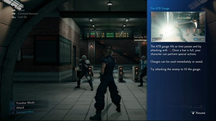 After the cutscenes, you take control of Cloud - Final Fantasy 7 Remake: The Destruction of Mako Reactor 1, walkthrough - Chapters - Final Fantasy 7 Remake Guide