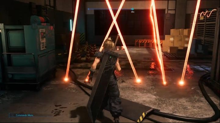 After the fight, go downstairs and youre in for a sequence with lasers - Final Fantasy 7 Remake: The Destruction of Mako Reactor 1, walkthrough - Chapters - Final Fantasy 7 Remake Guide